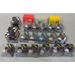 Collection of 16 boxed 1:12 scale F1 helmets by Onyx, all die-cast with plastic parts together
