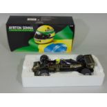 Minichamps 1985 Ayrton Senna Lotus Renault 97T, Formula 1 model racing car, by Pauls Model Art, 1:18