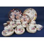 A collection of Royal Crown Derby, Derby Poses pattern wares comprising milk jug, 7 coffee cups (two