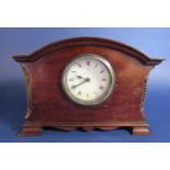 20th century mahogany Mappin & Webb clock, 27 cm long