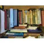 A box containing a miscellaneous collection of books including vintage children's books, Observer