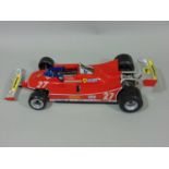 Ferrari 312 T5 Formula 1 Patrick Tambay model racing car by Burago, scale 1/14