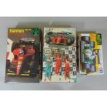 2 Formula One model kits 1:24 scale; Ferrari 1995 412 T2 and Ferrari F1/90 641, both un-started with