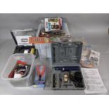 Collection of of tools and equipment for railway modelling, including 2 boxed 'On Track Control