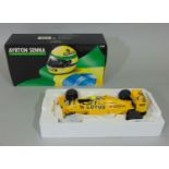 Minichamps 1987 Lotus Honda 99T Ayrton Senna Formula 1 model racing car, by Pauls Model Art, 1:18