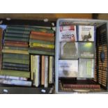 Two boxes containing a quantity of mixed books and various audio books (2)