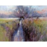 Jane Lampard (Contemporary local artist) - Severn Vale Cattle, pastel on paper, signed, 38 x 49cm,