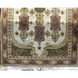 Belgium Kashan carpet with various flower sprays upon a gold ground, 300 x 200 cm