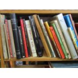 An interesting collection of art related books and exhibition catalogues (2 shelves)