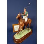 A Royal Worcester limited edition Equestrian figure of HRH The Duke of Edinburgh modelled by Doris
