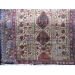 A good quality intricate Afghan village type rug decorated with various still life's of figures,