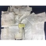 Large quantity of unsorted white cotton bed and table linen