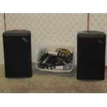 A pair of Aegis compact hi-fi speakers, serial number 1011759