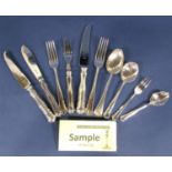 A large collection of mainly Albany handled flatware