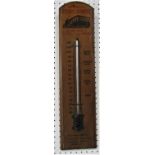 Good American antique wall thermometer with advertising for Universal Steam Laundry in Portland,