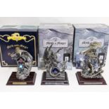 3 large 'Myth and Magic' figures including 'Heartfelt', 'Homage to the Dragon Lord' and 'The Light