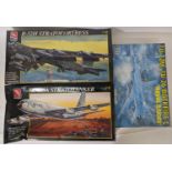 3 large model aircraft kits including ESCI Boeing B52H (in cellophane), Boeing KC135A and ERTL