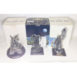 3 large Limited Edition Tudor Mint 'Myth and Magic' pewter figures, all boxed with original inner