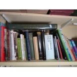 A mixed collection of books, subjects include local topographical, Oscar Wilde, various poetry