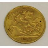 Half sovereign dated 1914
