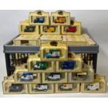 Approx 100 boxed model vehicles by Lledo, mostly Ford Model T vans advertising various brands and