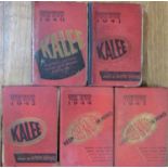 Kinematograph Year Book, 1940, 1941, 1942, 1944 and 1945 (5)