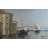 Arthur Meadows (British 1843-1907) Venetian canal scene, oil on board, signed and dated 1906, with