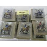 22 die-cast Napoleon cavalry figures, all in packaging (1 boxful)