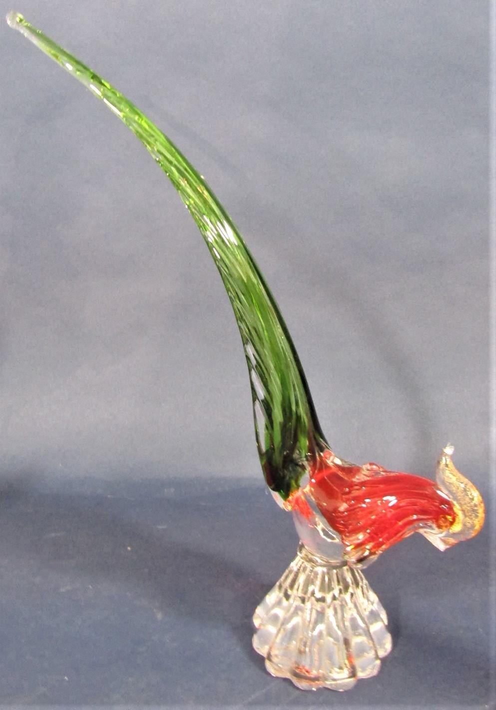 A collection of glassware to include decanters, jugs, bowls, a Murano glass clown, fish and - Image 7 of 9