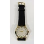 Good 1950s Jaeger Le Coultre dress watch with power reserve indicator, 10k gold filled case,