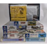 Collection of 10 model aircraft kits, all WW2 models, 1:72 scale, believed to be complete and some