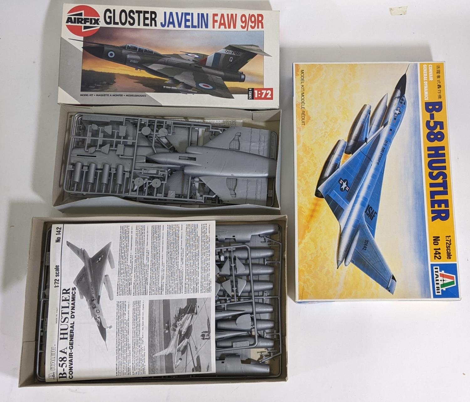Collection of model aircraft kits (jet planes) all with original packaging, most of them sealed, and - Image 2 of 7