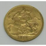 Sovereign dated 1910