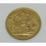 Sovereign dated 1909