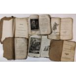A mixed collection of items to include early 18th century paper covered publications of various