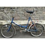 A vintage Universal folding bicycle (af)