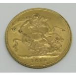 Sovereign dated 1914