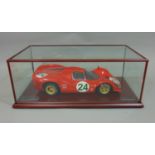 Static kerbside model Ferrari 330 P4 1967 Formula 1 racing car, hand made by Classic Models