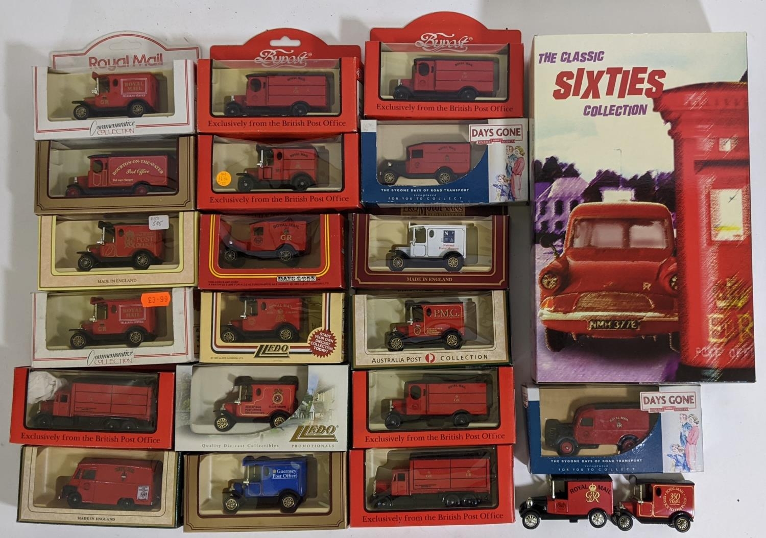 Collection of Lledo model vans relating to The Post Office including 'Sixties Collection' box set,