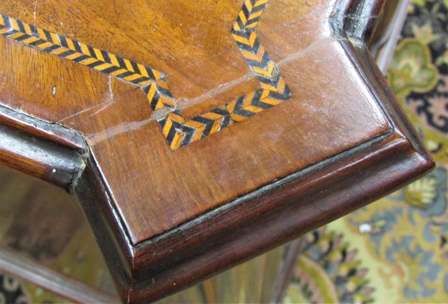 An 18th century Dutch commode of four long graduated drawers, with shaped front within fluted column - Image 5 of 10