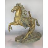 A single 19th century bronze Marley horse