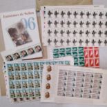 U/M stamps from Spain (18 complete sheets), blocks and 1996 Spain and Andorra yearbook