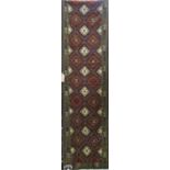 Choli Kelim runner with earthy tones, 300 x 80 cm