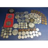 A collection of coinage including English silver Pre 1920 including Victorian and earlier examples