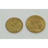 Sovereign and a half sovereign, each dated 1912 (2)