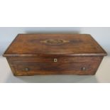 19th century cylinder musical box with marquetry detail playing on six airs