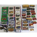 Mixed collection of model vehicles including 14 boxed Oxford Die-Cast promotioinal vans, 5 "The