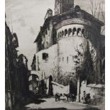 Sydney Tushingham (1884-1968) - 'Church of St John's, St. Paul, Rome', signed black and white
