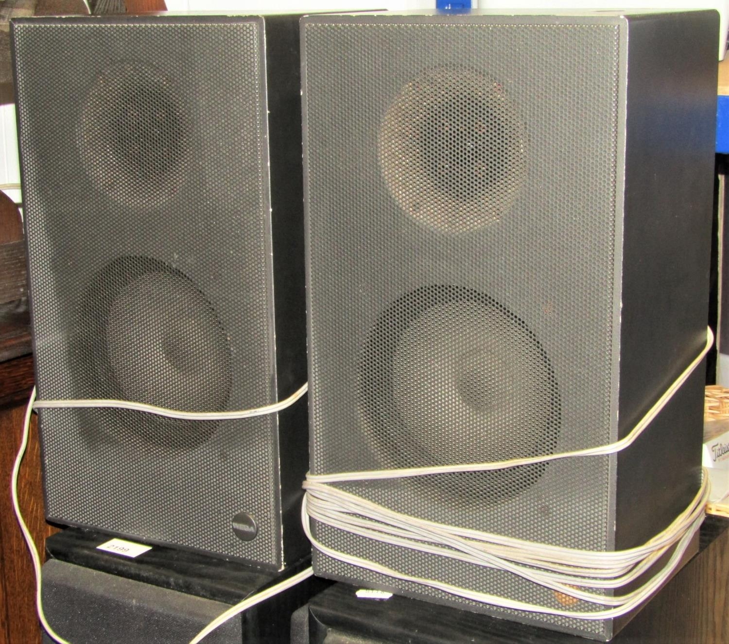 A pair of German Wega hi fi speakers nr.354