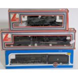 3 boxed OO gauge locomotives including Lima 'King George V' 4-6-0 with tender 205103, Lima GWR 2-6-2